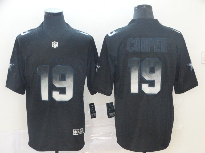 Men Dallas cowboys #19 Cooper Nike Black Smoke Fashion Limited NFL Jerseys